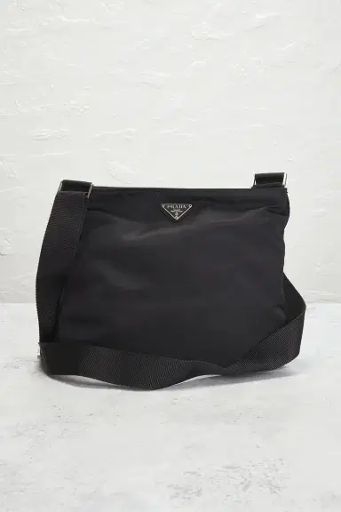 FWRD Renew Prada Tessuto Flat Messenger Bag | Thumbnail 4 FWRD Renew Prada Tessuto Flat Messenger Bag | Thumbnail 4