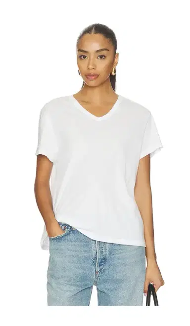 DONNI. The Jersey V-neck Tee | Thumbnail 1 DONNI. The Jersey V-neck Tee | Thumbnail 1