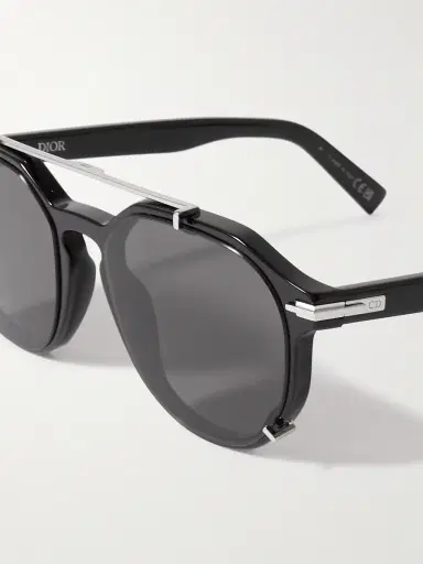 DIOR Eyewear DiorBlackSuit RI Round-Frame Acetate and Silver-Tone Sunglasses - Men | Thumbnail 3 DIOR Eyewear DiorBlackSuit RI Round-Frame Acetate and Silver-Tone Sunglasses - Men | Thumbnail 3
