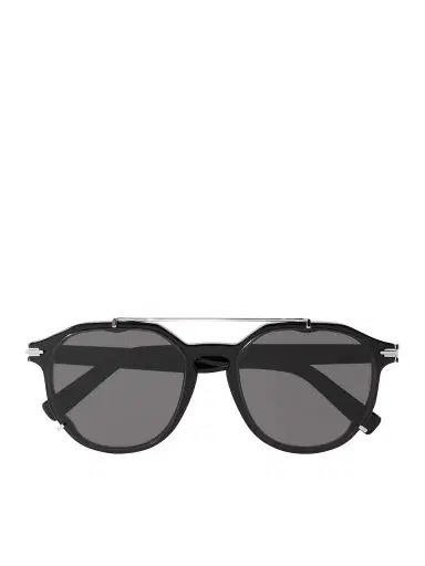 DIOR Eyewear DiorBlackSuit RI Round-Frame Acetate and Silver-Tone Sunglasses - Men | Thumbnail 1 DIOR Eyewear DiorBlackSuit RI Round-Frame Acetate and Silver-Tone Sunglasses - Men | Thumbnail 1