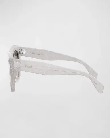 CELINE Glittery Bold Acetate Square Sunglasses | Thumbnail 2 CELINE Glittery Bold Acetate Square Sunglasses | Thumbnail 2