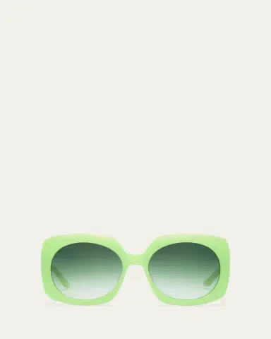 Barton Perreira x Sarah Hoover Delia Lime Acetate Square Sunglasses | Thumbnail 3 Barton Perreira x Sarah Hoover Delia Lime Acetate Square Sunglasses | Thumbnail 3