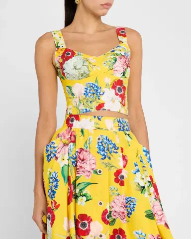 Dolce & Gabbana Floral Crop Bustier Top | Thumbnail 3 Dolce & Gabbana Floral Crop Bustier Top | Thumbnail 3