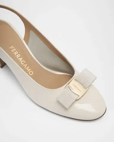 Ferragamo 55mm Vetty Patent Leather Slingback Pumps | Thumbnail 2 Ferragamo 55mm Vetty Patent Leather Slingback Pumps | Thumbnail 2
