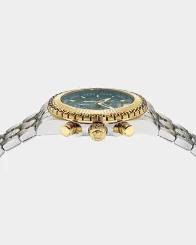 Versace Men's Fornax 43mm Two-Tone Bracelet Watch | Thumbnail 3 Versace Men's Fornax 43mm Two-Tone Bracelet Watch | Thumbnail 3