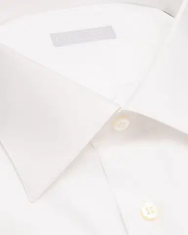 Stefano Ricci Men 's Solid Cotton Point-Collar Dress Shirt | Thumbnail 2 Stefano Ricci Men 's Solid Cotton Point-Collar Dress Shirt | Thumbnail 2