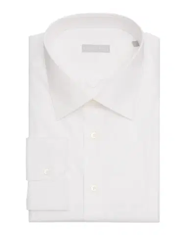 Stefano Ricci Men 's Solid Cotton Point-Collar Dress Shirt | Thumbnail 1 Stefano Ricci Men 's Solid Cotton Point-Collar Dress Shirt | Thumbnail 1