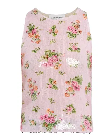 Brandon Maxwell The Noemi Floral Paillette Knit Tank Top | Thumbnail 1 Brandon Maxwell The Noemi Floral Paillette Knit Tank Top | Thumbnail 1