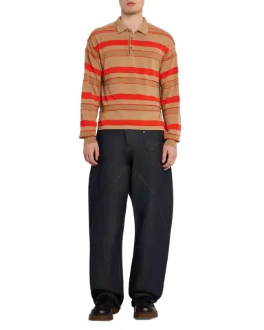 JW Anderson Men's Twisted Workwear Denim Jeans | Thumbnail 1 JW Anderson Men's Twisted Workwear Denim Jeans | Thumbnail 1