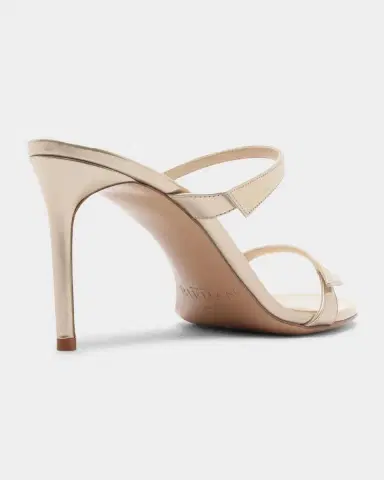 Alexandre Birman 85mm Tita Metallic Leather Mule Sandals | Thumbnail 2 Alexandre Birman 85mm Tita Metallic Leather Mule Sandals | Thumbnail 2