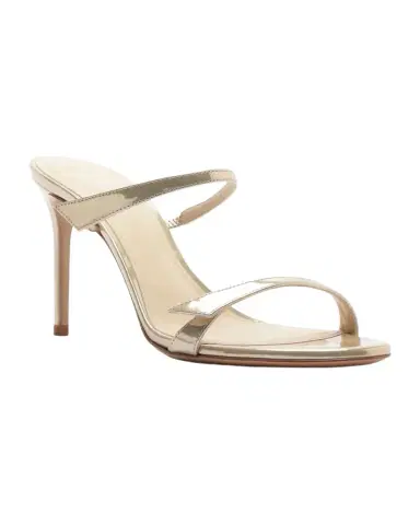 Alexandre Birman 85mm Tita Metallic Leather Mule Sandals | Thumbnail 1 Alexandre Birman 85mm Tita Metallic Leather Mule Sandals | Thumbnail 1