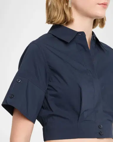 Simkhai Sabrina Cropped Short-Sleeve Top | Thumbnail 5 Simkhai Sabrina Cropped Short-Sleeve Top | Thumbnail 5