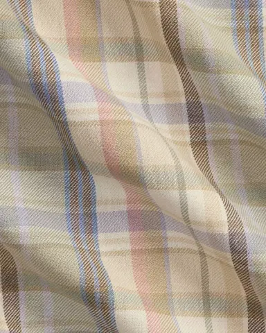 Ralph Lauren Purple Label Men's Hemp and Cotton Check Button-Down Shirt | Thumbnail 6 Ralph Lauren Purple Label Men's Hemp and Cotton Check Button-Down Shirt | Thumbnail 6