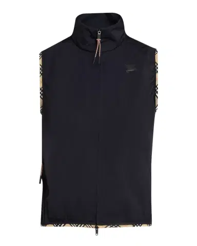 Burberry Aimee Check-Trim Perforated Nylon Vest | Thumbnail 1 Burberry Aimee Check-Trim Perforated Nylon Vest | Thumbnail 1