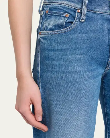 Mother The Mid-Rise Rambler Zip Ankle Jeans | Thumbnail 5 Mother The Mid-Rise Rambler Zip Ankle Jeans | Thumbnail 5
