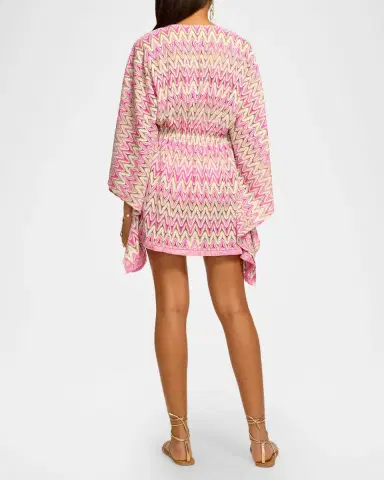 Ramy Brook McKala Zig-Zag Knit Caftan Coverup | Thumbnail 3 Ramy Brook McKala Zig-Zag Knit Caftan Coverup | Thumbnail 3