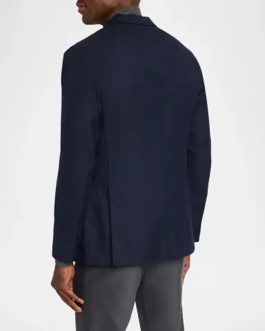Boglioli Men's Wool Hopsack Blazer | Thumbnail 2 Boglioli Men's Wool Hopsack Blazer | Thumbnail 2