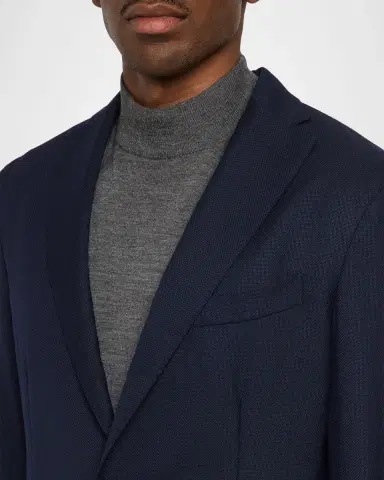 Boglioli Men's Wool Hopsack Blazer | Thumbnail 4 Boglioli Men's Wool Hopsack Blazer | Thumbnail 4