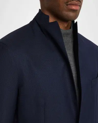 Boglioli Men's Wool Hopsack Blazer | Thumbnail 6 Boglioli Men's Wool Hopsack Blazer | Thumbnail 6