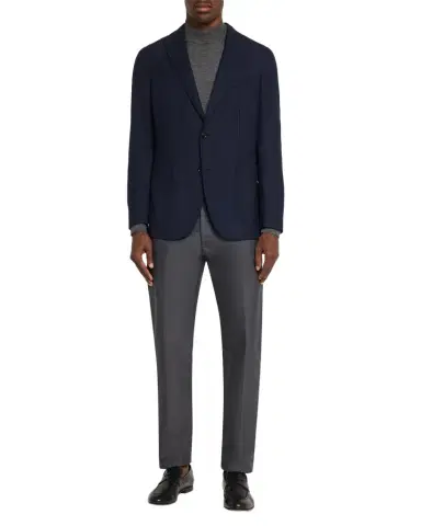 Boglioli Men's Wool Hopsack Blazer | Thumbnail 1 Boglioli Men's Wool Hopsack Blazer | Thumbnail 1