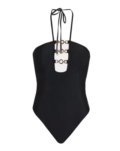 Ramy Brook Lorena Chain Halter One-Piece Swimsuit | Thumbnail 1 Ramy Brook Lorena Chain Halter One-Piece Swimsuit | Thumbnail 1