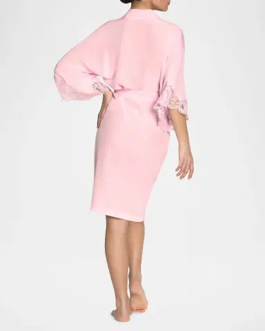Lise Charmel Lace-Trim Silk Crepe Robe | Thumbnail 3 Lise Charmel Lace-Trim Silk Crepe Robe | Thumbnail 3