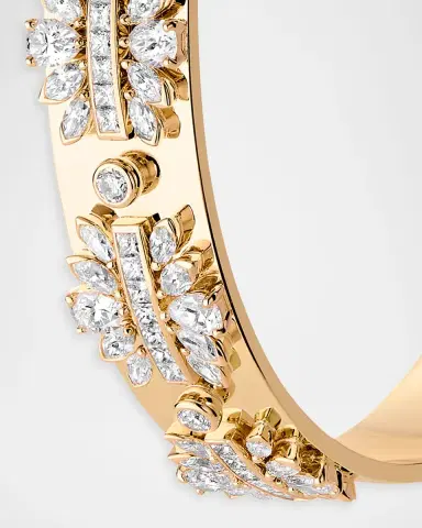 Nouvel Heritage 18K Yellow Gold The Birdsong Lover Diamond Bangle | Thumbnail 2 Nouvel Heritage 18K Yellow Gold The Birdsong Lover Diamond Bangle | Thumbnail 2