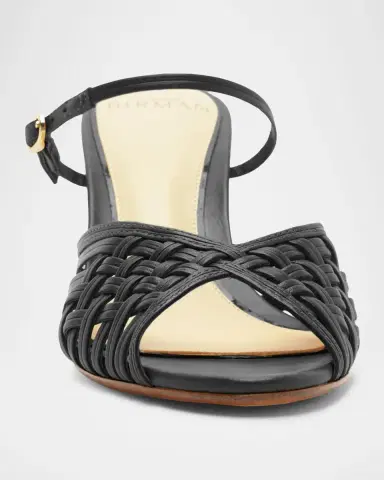 Alexandre Birman 75mm Lilian Leather Wedge Mules | Thumbnail 2 Alexandre Birman 75mm Lilian Leather Wedge Mules | Thumbnail 2