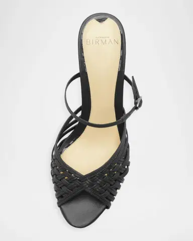 Alexandre Birman 75mm Lilian Leather Wedge Mules | Thumbnail 5 Alexandre Birman 75mm Lilian Leather Wedge Mules | Thumbnail 5