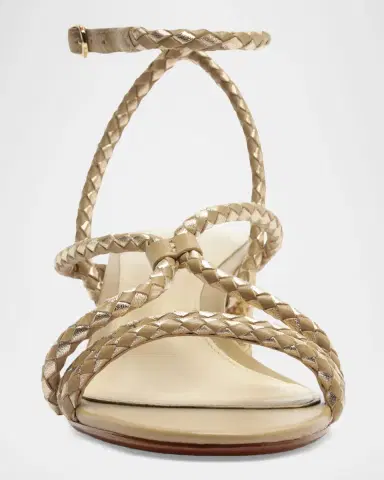 Alexandre Birman 45mm Elba Semolina Braided Leather Sandals | Thumbnail 2 Alexandre Birman 45mm Elba Semolina Braided Leather Sandals | Thumbnail 2