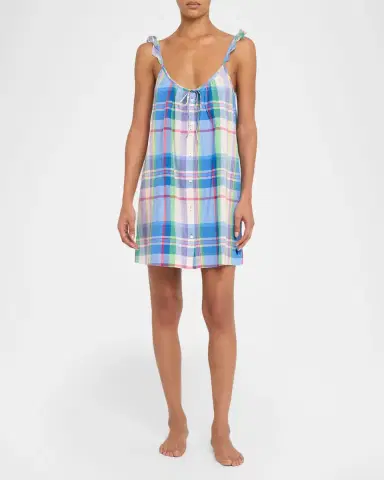 Polo Ralph Lauren Ruffle-Trim Plaid Cotton Mini Dress | Thumbnail 2 Polo Ralph Lauren Ruffle-Trim Plaid Cotton Mini Dress | Thumbnail 2