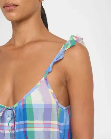 Polo Ralph Lauren Ruffle-Trim Plaid Cotton Mini Dress | Thumbnail 5 Polo Ralph Lauren Ruffle-Trim Plaid Cotton Mini Dress | Thumbnail 5