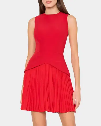 Milly Haddy Cady & Pleated Chiffon Mini Dress | Thumbnail 2 Milly Haddy Cady & Pleated Chiffon Mini Dress | Thumbnail 2