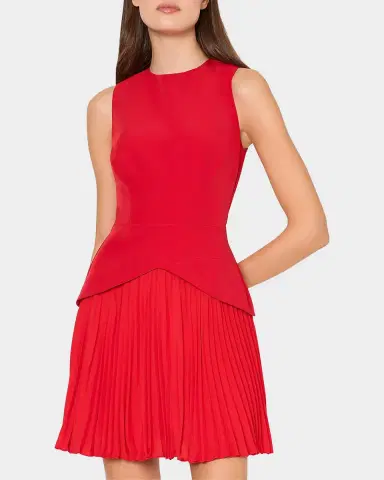 Milly Haddy Cady & Pleated Chiffon Mini Dress | Thumbnail 3 Milly Haddy Cady & Pleated Chiffon Mini Dress | Thumbnail 3