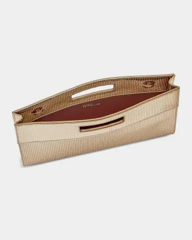 Gigi New York Remy Metallic Striped Leather Clutch Bag | Thumbnail 3 Gigi New York Remy Metallic Striped Leather Clutch Bag | Thumbnail 3