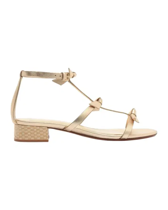 Slim Lolita Leather & Raffia Wedge Sandals Slim Lolita Leather & Raffia Wedge Sandals