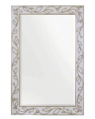 John-Richard Collection Napa 60" Leather Wall Mirror | Thumbnail 1 John-Richard Collection Napa 60" Leather Wall Mirror | Thumbnail 1