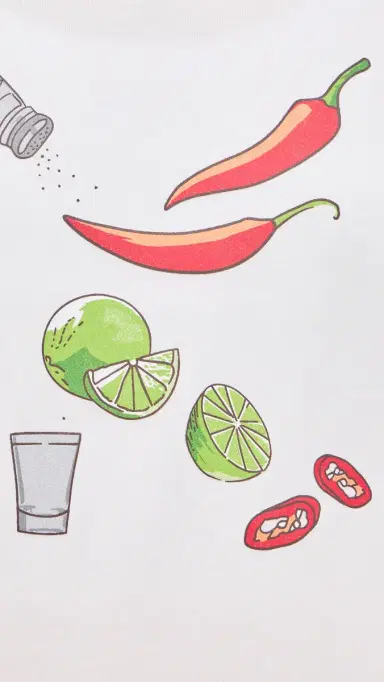 Never Fully Dressed picy Margarita Ingredients T-Shirt White | Thumbnail 6 Never Fully Dressed picy Margarita Ingredients T-Shirt White | Thumbnail 6