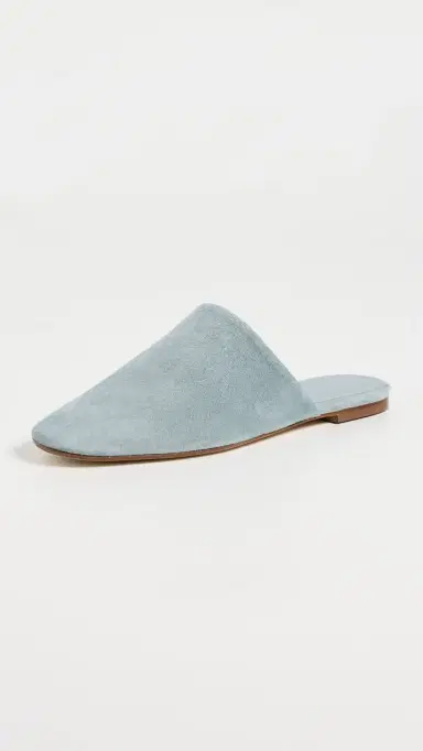 AEYDE Rega Kid Suede Leather Mules Glass | Thumbnail 2 AEYDE Rega Kid Suede Leather Mules Glass | Thumbnail 2