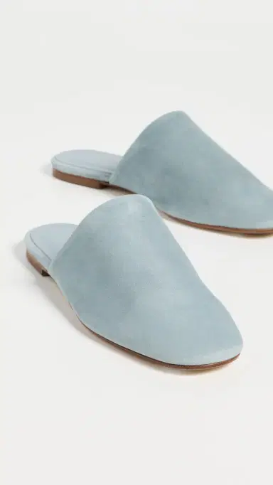 AEYDE Rega Kid Suede Leather Mules Glass | Thumbnail 5 AEYDE Rega Kid Suede Leather Mules Glass | Thumbnail 5