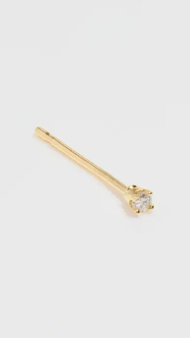 Zoë Chicco 14k Gold Prong 1.7mm Diamond Solitaire Single Stud Yellow Gold One Size | Thumbnail 4 Zoë Chicco 14k Gold Prong 1.7mm Diamond Solitaire Single Stud Yellow Gold One Size | Thumbnail 4
