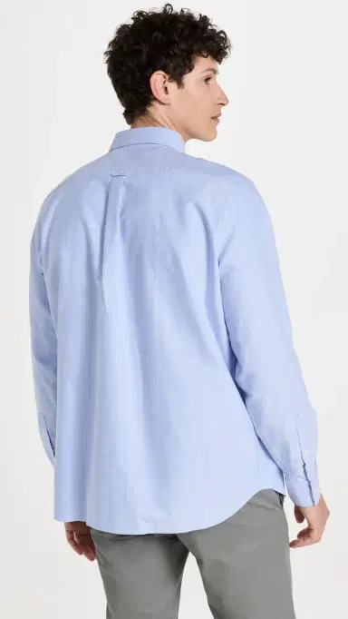 Lacoste Regular Fit Oxford Cotton Shirt Blue | Thumbnail 3 Lacoste Regular Fit Oxford Cotton Shirt Blue | Thumbnail 3