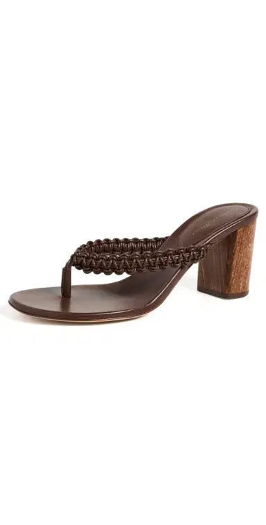 Gianvito Rossi Nappa Sandals Brown | Thumbnail 1 Gianvito Rossi Nappa Sandals Brown | Thumbnail 1