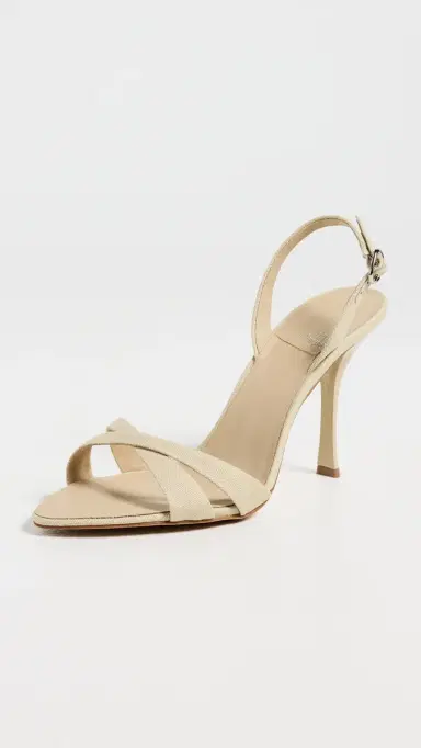 Jeffrey Campbell Marielle Slingback Heels Beige Canvas 7 | Thumbnail 2 Jeffrey Campbell Marielle Slingback Heels Beige Canvas 7 | Thumbnail 2
