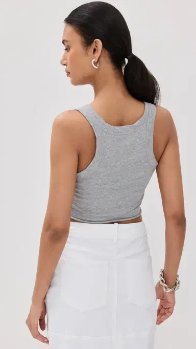 A.L.C. A.L.C. Halsey Tank Grey Melange | Thumbnail 3 A.L.C. A.L.C. Halsey Tank Grey Melange | Thumbnail 3