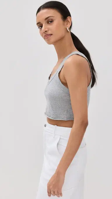 A.L.C. A.L.C. Halsey Tank Grey Melange | Thumbnail 4 A.L.C. A.L.C. Halsey Tank Grey Melange | Thumbnail 4