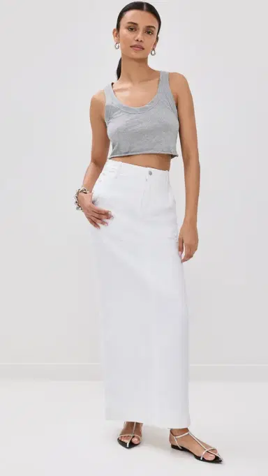 A.L.C. A.L.C. Halsey Tank Grey Melange | Thumbnail 5 A.L.C. A.L.C. Halsey Tank Grey Melange | Thumbnail 5