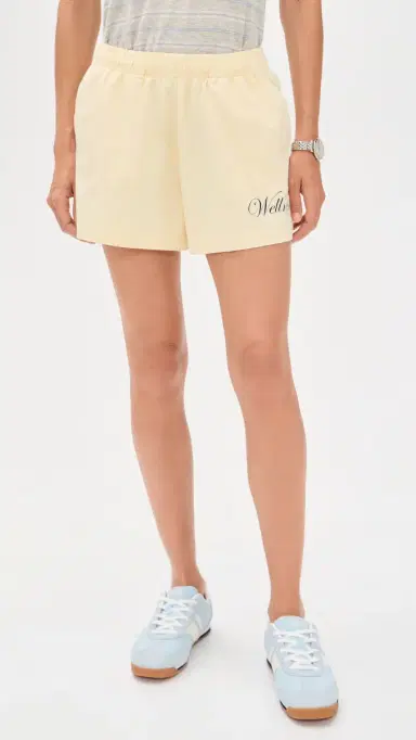 Sporty & Rich Avenue Disco Shorts Almond | Thumbnail 2 Sporty & Rich Avenue Disco Shorts Almond | Thumbnail 2