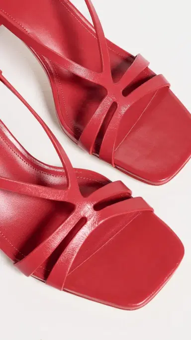 Larroudé Daphne Sandals Scarlet Leather | Thumbnail 6 Larroudé Daphne Sandals Scarlet Leather | Thumbnail 6