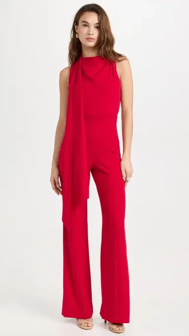 Black Halo Enola Jumpsuit Scarlet | Thumbnail 2 Black Halo Enola Jumpsuit Scarlet | Thumbnail 2